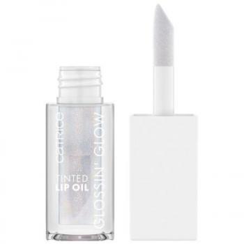 Catrice Glossin' Glow Tinted Lip Oil 060 Party Crasher - Aceite para labios, 4 ml, color blanco, unisex
