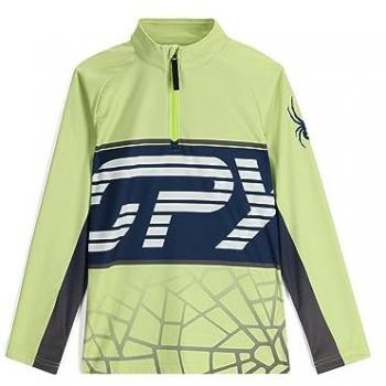 Forro polar Spyder Web Half Zip verde fluor azul oscuro infantil - XL