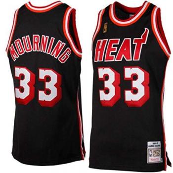 Miami Heat NBA Mitchell & Ness Black Men's Jersey