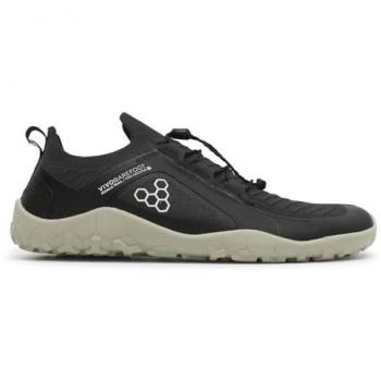 VivoBarefoot Primus Trail Knit FG Black Deep White Men's Trail Running Shoes