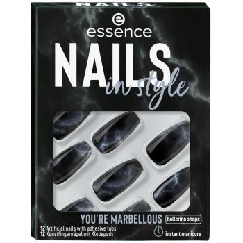 Essence Nails in Style Uñas Postizas Autoadhesivas Reutilizables Nº 17 You're Marbellous (12 Unidades)