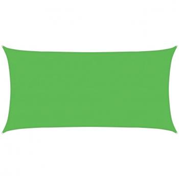 Toldo de vela HDPE verde claro 160 g/m² 4x7 m