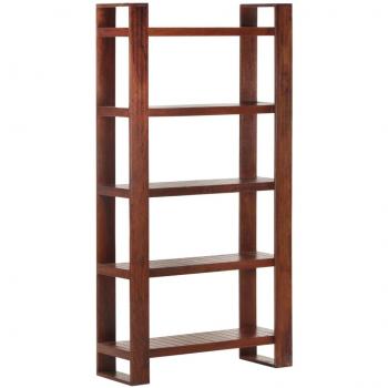 Honey Brown Solid Acacia Wood Book Cabinet 85x30x166 cm