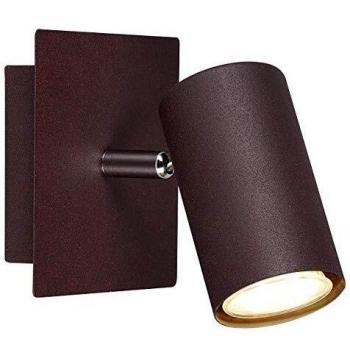 Foco de Pared Ajustable Marley en Metal Color Óxido GU10