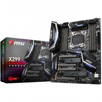 MSI X299 Gaming Pro Carbon - Placa Base para Ordenador, Gris Oscuro