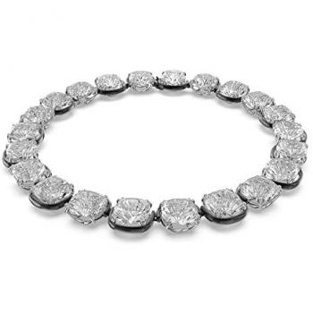 Swarovski Harmonia All-Around Necklace - One Size, Crystal, White female, Mixed metal finish, Cushion cut
