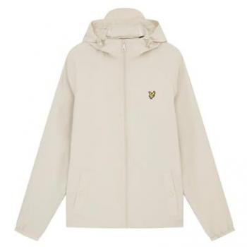 Lyle & Scott Men's Lightweight Hooded Zip Jacket - Beige - Size XL