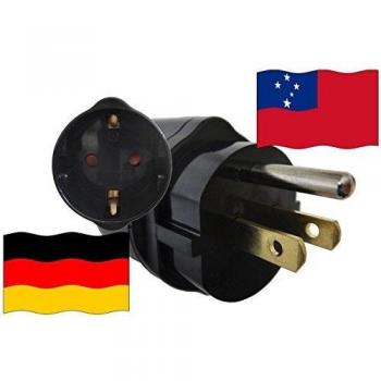 Adaptador de Samoa (US) seguridad infantil y protección de contacto para dispositivos de Alemania 250 V