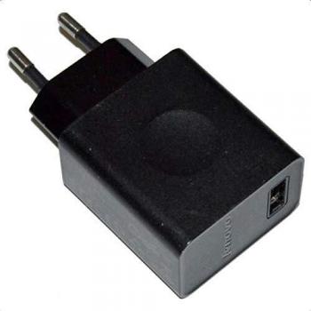 Adaptador de Corriente Lenovo Original 10W EU, 5.2V 2A, Modelo C-P36 SA18C01255 35043183, Color Negro para Smartphone y Tablet
