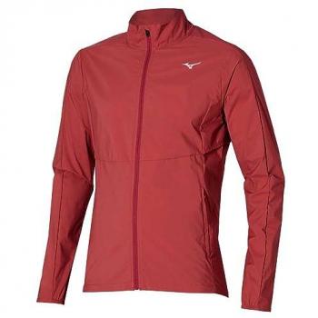 Mizuno Premium Warm Chaqueta Para Correr Hombres - Rojo, chaqueta de running para hombre, diseño premium, color rojo mineral, tamaño M