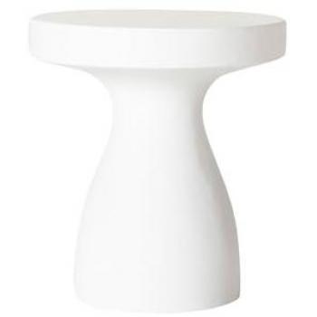 Mesa Auxiliar Adda Home Blanco Mate 51x51x55 cm - Fibra de Vidrio, Alta Calidad y Estilo Elegante