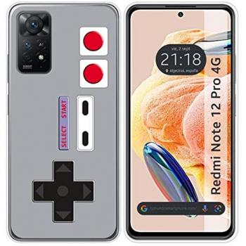Funda de Silicona Personalizada para Xiaomi Redmi Note 12 Pro 4G con Diseño de Consola y Dibujos