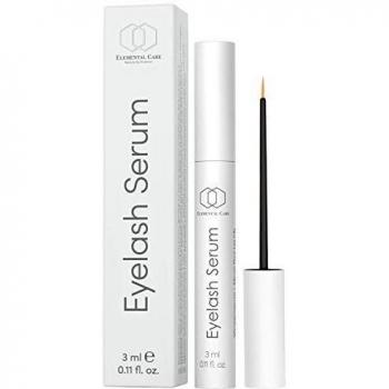 PRECIO DE LANZAMIENTO Serum Crece Pestañas 3ml – Serum Eyelashes y Cejas Efecto Pestañas Postizas con Acido Hialuronico – Cosmetica Natural Belleza de Pestañas de Elemental Care Hecho en Alemania