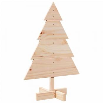 Árbol de Navidad de Madera Maciza para Decoración 70 cm