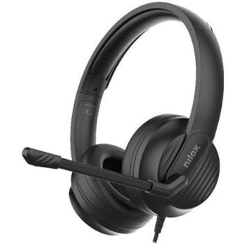 Auriculares Nilox con Cancelación de Ruido, Micrófono Ajustable y Conexión USB-C/USB-A