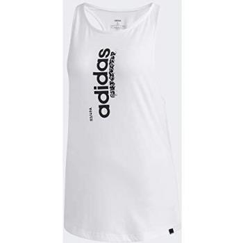 adidas W Vertical Tk Camiseta De Tirantes, Mujer, Blanco/Negro, S