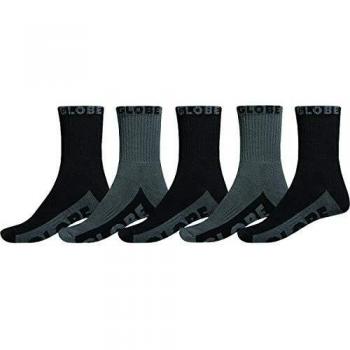 Globe Crew Socks Set of 5 Black/Grey Unisex