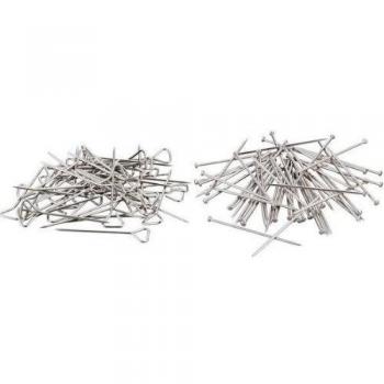 Maped 340020 Alfileres con cabeza triangular, niquelado