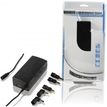 König P.SUP.NBT45K1 - Mini adaptador universal para portátil, 45 W