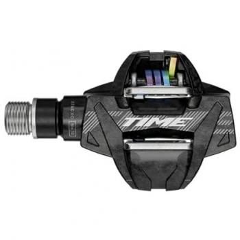 Pedales Time Atac XC 10 Standard Plateado Carbon Negro