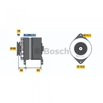Alternador BOSCH 0 986 031 340 - Generador de alta eficiencia y durabilidad