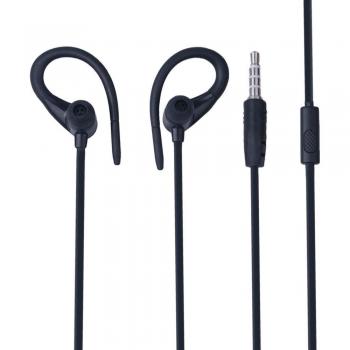 Auriculares In-Ear con Gancho para la Oreja Estéreo de Graves, Cableado 3.5mm para Correr y Deportes, Compatibles con Xiaomi, Samsung, iPhone y Ordenador