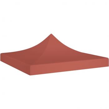 Techo de carpa para celebraciones terracota 3x3 m 270 g/m²