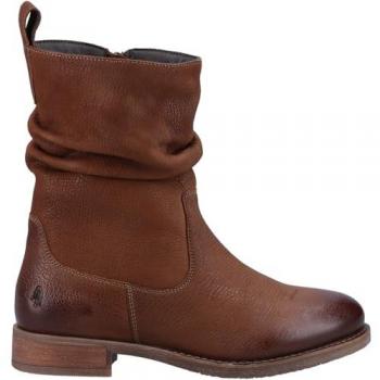 Hush Puppies Emilia Women's Tan Leather Ankle Boots