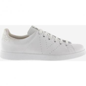 Zapatillas Victoria Deportivo Piel & Glitter Mujer
