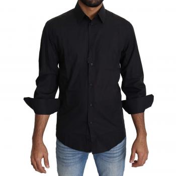 Dolce & Gabbana Black Cotton Formal Dress Top Shirt - IT38 | XS, Size: S Classic Shirt