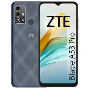 ZTE Blade A53 Pro Smartphone 64GB ROM, 4GB RAM, Pantalla de 6.52 pulgadas HD+, Procesador Octa-Core a 1.6GHz, Cámara trasera de 13MP + 2MP