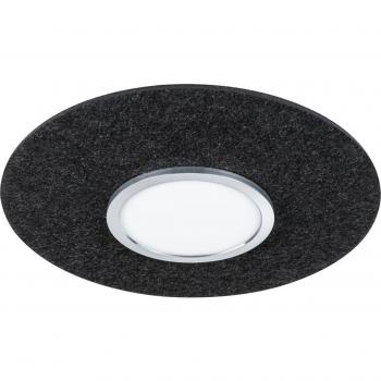 Lámpara de techo LED Tulga 32.5W, antracita, fieltro, atenuable en 3 niveles, 2700K, 2000lm