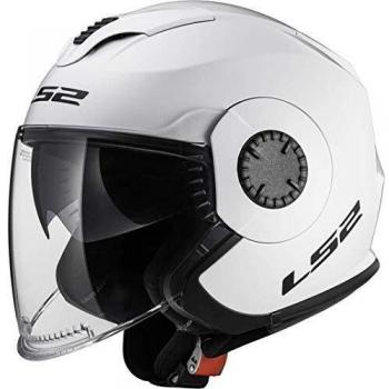 LS2, casco jet moto Verso, white, XXXL