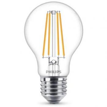 Philips bombilla LED estándar de filamento, efecto vintage, casquillo gordo E27, 8 W equivalentes a 75 W en incandescencia, 1055 lúmenes, luz blanca fría