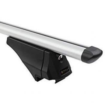 Barras de techo completas MODULA SMART BAR XL 15 con sistema de montaje T-Nut para raíl integrado y estructura de transporte en aluminio