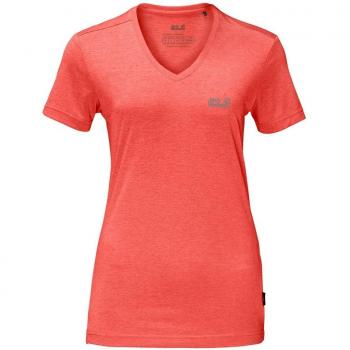 Jack Wolfskin Mujer Camiseta Cross Trail T, flamingo, large
