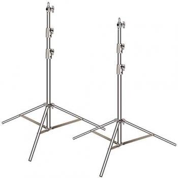 Neewer 2 Piezas luz Soporte Kit, 114 cm/260 cm de Acero Inoxidable Resistente con