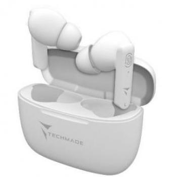 Auriculares In-Ear Techmade T31 Blanco con Cancelación de Ruido