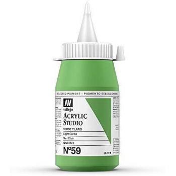 ACRÍLICO VALLEJO STUDIO COLOR Nº 59-500 ML Verde Claro