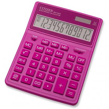Citizen SDC-444X Calculadora de Escritorio Lila Pantalla: 12 Dígitos, Solar y Batería, Dimensiones 155 x 206 x 33.5 mm