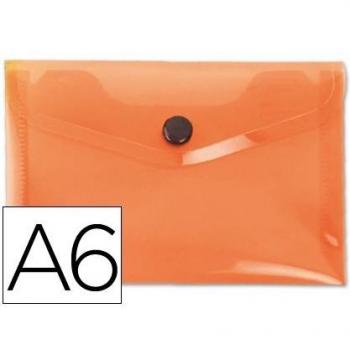 CARPETA BEAUTONE DOSSIER BROCHE 44231 POLIPROPILENO DIN A6 NARANJA -SERIE FROSTY