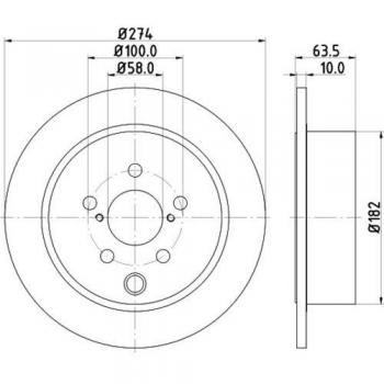 Disco de Freno Hella PRO 8DD 355 120-341