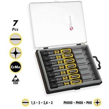 Dogher 390-002 - Juego Destornillador Precision 50Mm 7 Piezas Esd
