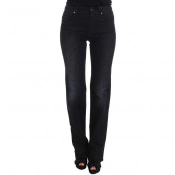 Ermanno Scervino Women Cotton Blend Slim Fit Bootcut Jeans - W26 Blue Wash