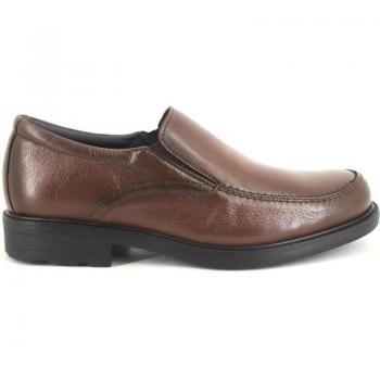 Mocasines de hombre BAERCHI 1801 en piel marrón