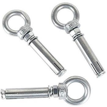 Pernos de Expansión M8x100mm 304 Anillo de Acero Inoxidable Tornillos de Cáncamo de Expansión Tornillo Tornillo 2-pack