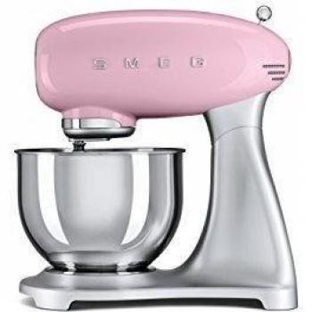 SMEG SMF01-PKEU Batidora amasadora SMF01PKEU, Acero Inoxidable, Rosa Pastel