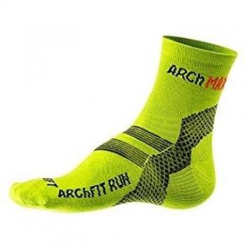 Arch Max Archfit Calcetines deportivos para Hombre, Amarillo, XL