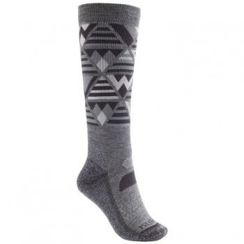Calcetines técnicos Burton Performance Midweight gris claro mujer S-M