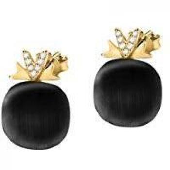 Morellato Pendientes para mujer, Colección Gemma, en plata, piedras cat eye, circonios - SAKK106